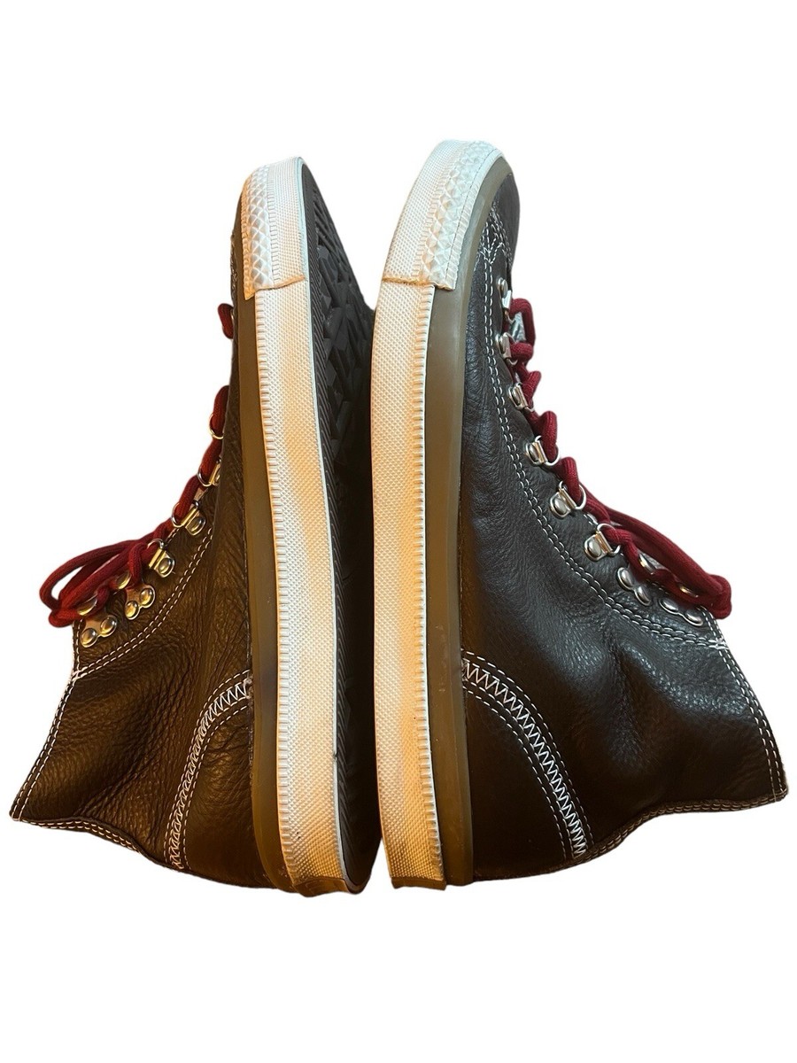 Converse Chuck Taylor Chocolate Brown Leather Hiker Hi Sneakers Sz 8 GS Size 8 - Converse Chuck Taylor All Star Hiker High Chocolate  main image 3