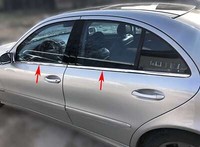 Edelstahl Fensterleisten Passend FüR Mercedes E-KLASSE W211|2002-2009|4Tlg Set