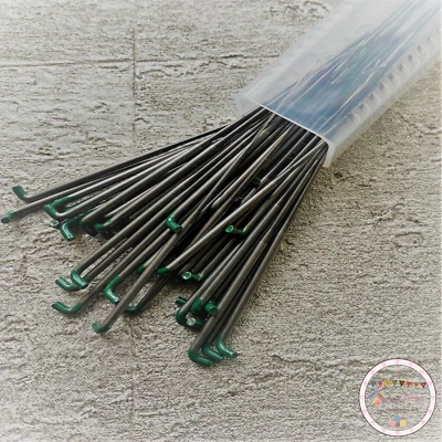 Heidifeathers® Reborn Wurzelnadeln 10 x 36 g (grüne Spitze) - mittlere Nadel