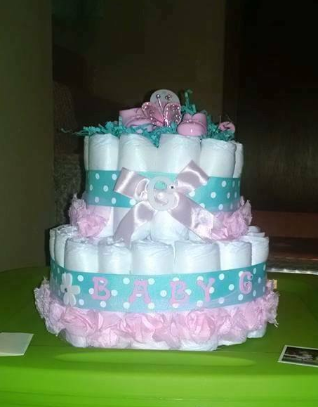 noah's ark diaper cake