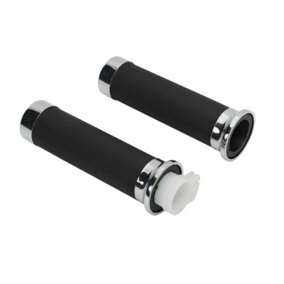 Right Grip Throttle Tube & Left Hand Grips For Honda VT250 400 600