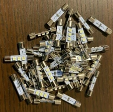 50 New Warm White 8V Fuse Lamp LED Light Bulbs fr Marantz Sansui Pioneer Kenwood