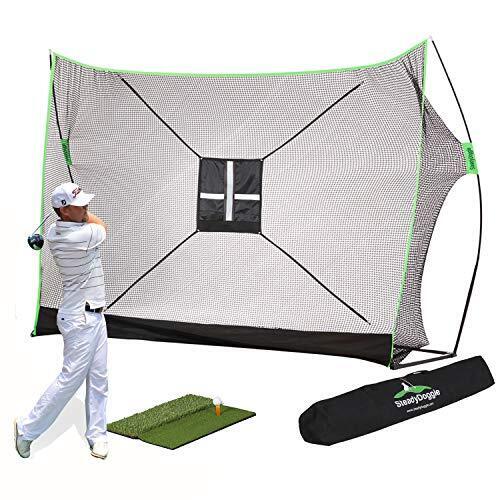 Steady Doggie Golf Nets for Backyard Driving, Golf Practice Net Dual Golf Mat - Afbeelding 1 van 8