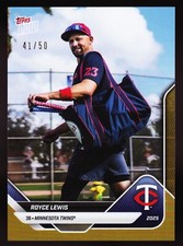Royce Lewis Minnesota Twins Road to Opening Day 2025 Topps Now OD-224 Gold 33/50