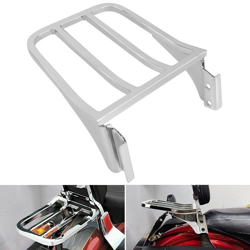 Motorcycle Sissy Bar Backrest Luggage Rack For Harley Dyna Sportster