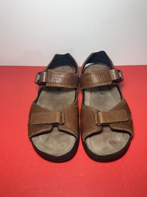 Adjustable Strap Sandals Chestnut Tan Mephisto Shark Fit  display picture 2