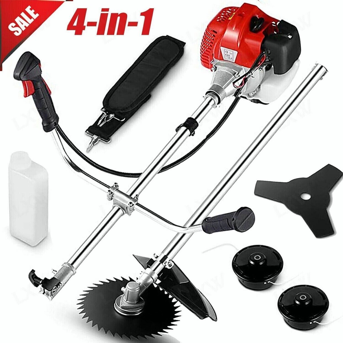 【Anyone more】Meat Side Cut String Training Brushed PT 58cc 2-Stroke 4 in 1 Gas Straight Shaft String Grass Trimmer