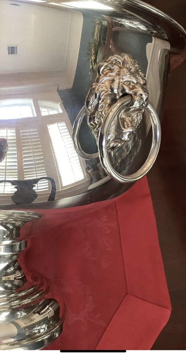 FB Rogers Silver Co 1883 Punch Bowl 4614, W/Lion Crest Handles | eBay