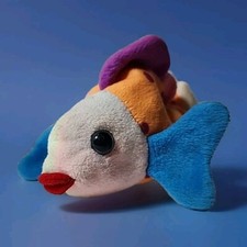 Vintage TY Beanie Babies Rare Lips The Fish Vibrant Colors  1999