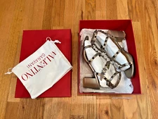 VALENTINO ROCKSTUD SANDALS 60MM BRONZE METALLIC 38.5