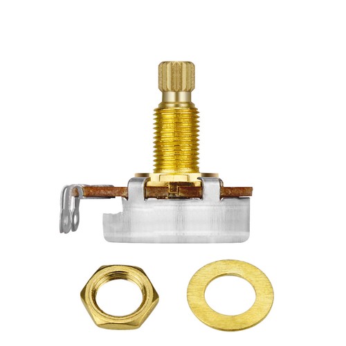 2x Bajo para Guitarra B250K Potenciómetro Bote Largo de Cobre Tamaño Completo Cónica Lineal - Imagen 3 de 16