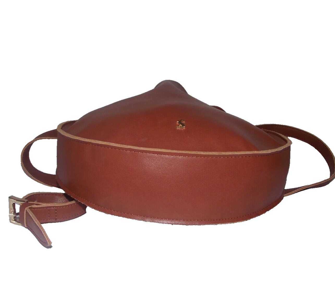 JOULES CROSSBODY LEATHER BAG/TAN/STRAP/HANDLES/REMOVABLE INNER LINING