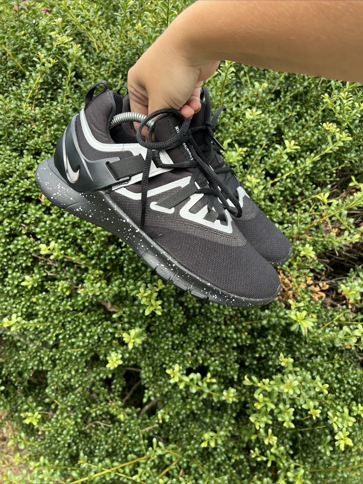 Nike Flexmethod TR Black Metallic Silver Sneakers… - image 10