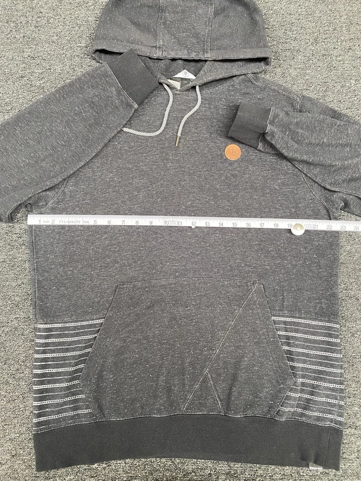 Volcom Grey Hoodie Jumper Sweater Pullover Men's Size Medium - Image 3 of 4