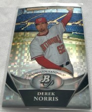 2011 Bowman Platinum Baseball Derek Norris Washington Nationals X-Fractor #BPP47