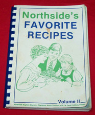 Northside Baptist Church Cookbook Vol. 2 Charlotte NC Dr. Jack Hudson 1980s