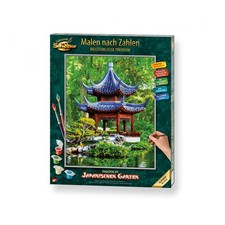 Schipper Malen nach Zahlen Pagode im japanischen Garten 40 x 50 cm Erwachsene
