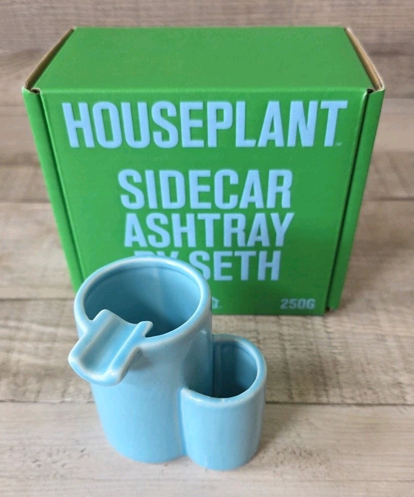Houseplant by Seth Rogan Ceramic SIDECAR ASHTRAY Lighter Holder