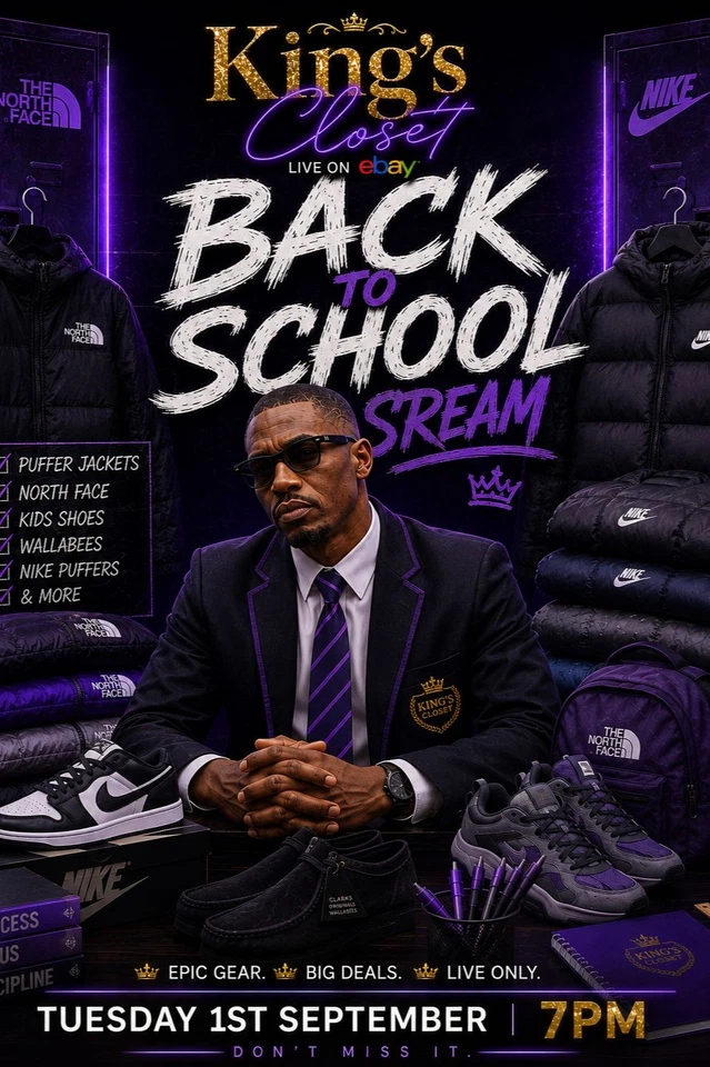 🔥 BACK TO SCHOOL STREAM!! 🎉 Exclusive Jackets, Sneakers & clothing 💥