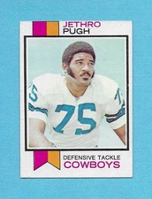 1973 Topps Football #216 Jethro Pugh ROOKIE card Dallas Cowboys EXMT. rookie card picture