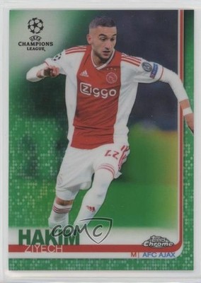 2018 Topps Chrome UEFA Champions League Green Refractor 86/99 Hakim Ziyech i4v
