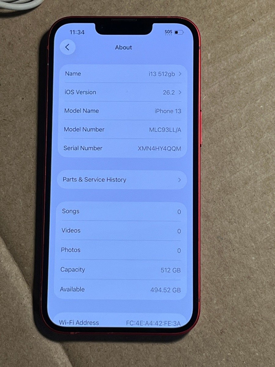 Apple iPhone 13 - 512GB Red unlocked A2482 Read | eBay