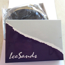 Vtg Lee Sands Black Eelskin Cosmetic Bag NIB