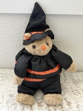 Vintage 1992 Plush Creations, Halloween Witch Teddy Bear