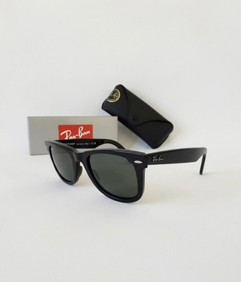 Ray-Ban Wayfarer RB2140 901 50-22 Sonnenbrille - Schwarz/Grün