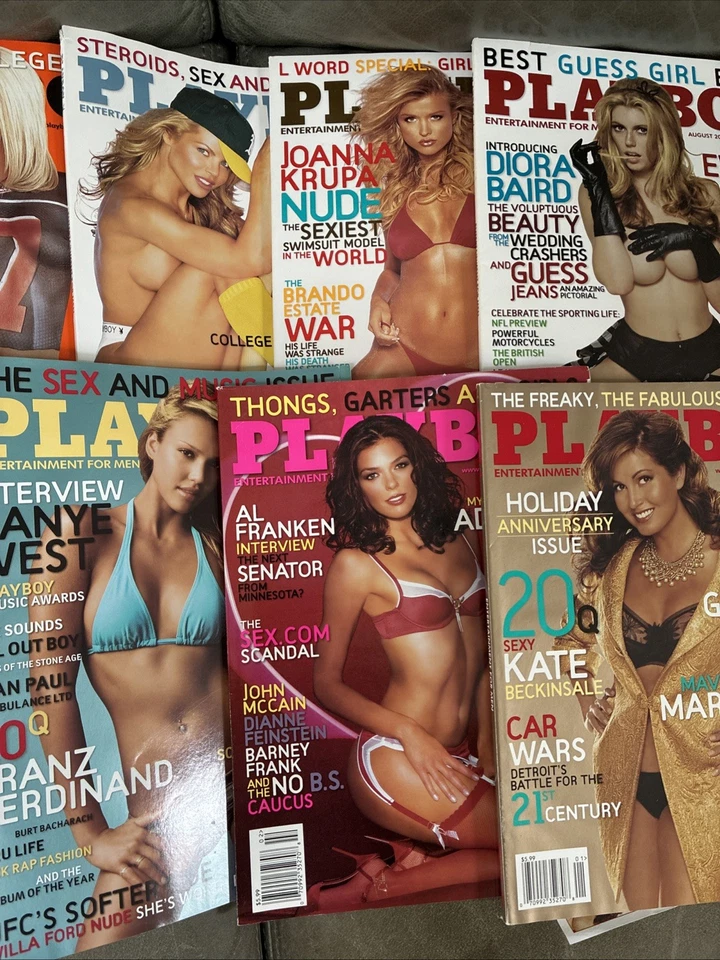 VINTAGE PLAYBOYS 9out Of 12 Months 05, 3 Mags 06,PLAYBOYS 50 Ann, + 4 More =17 - Image 3 of 4