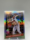 RICKEY HENDERSON 2020 DONRUSS SILVER PRIZM #R86-4 BASEBALL MINT