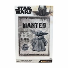Disney Star Wars The Mandalorian The Child Wanted Poster Puzzle - 1000 Piece
