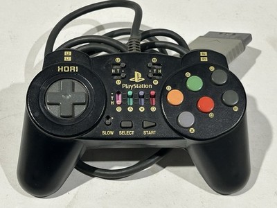 Hori Fighting Commander 10B HPS-09B PlayStation PS1 PS2 Black Made in Japan