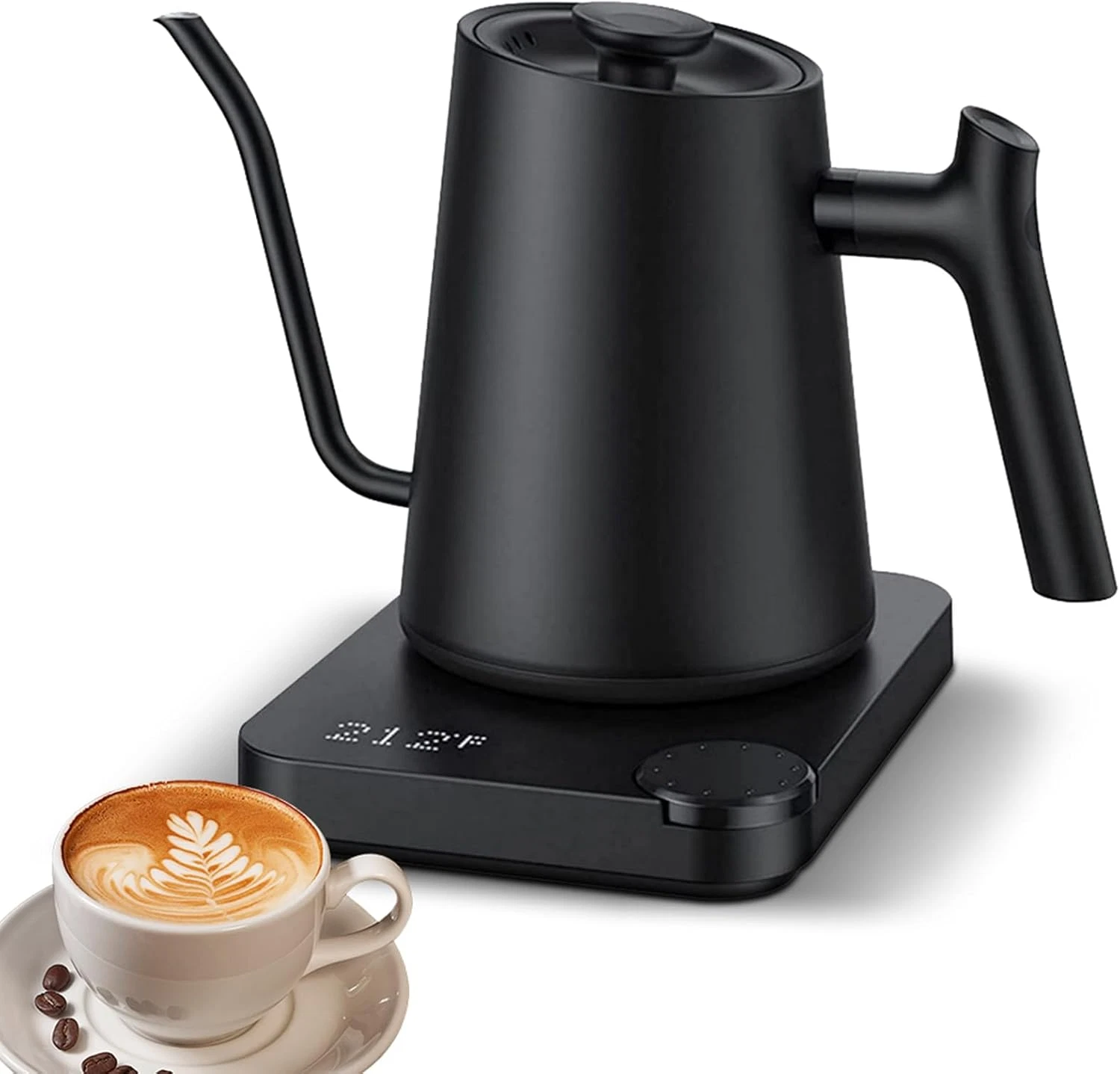 1200W Gooseneck Electric Kettle with Temperature Control for Coffee & Tea