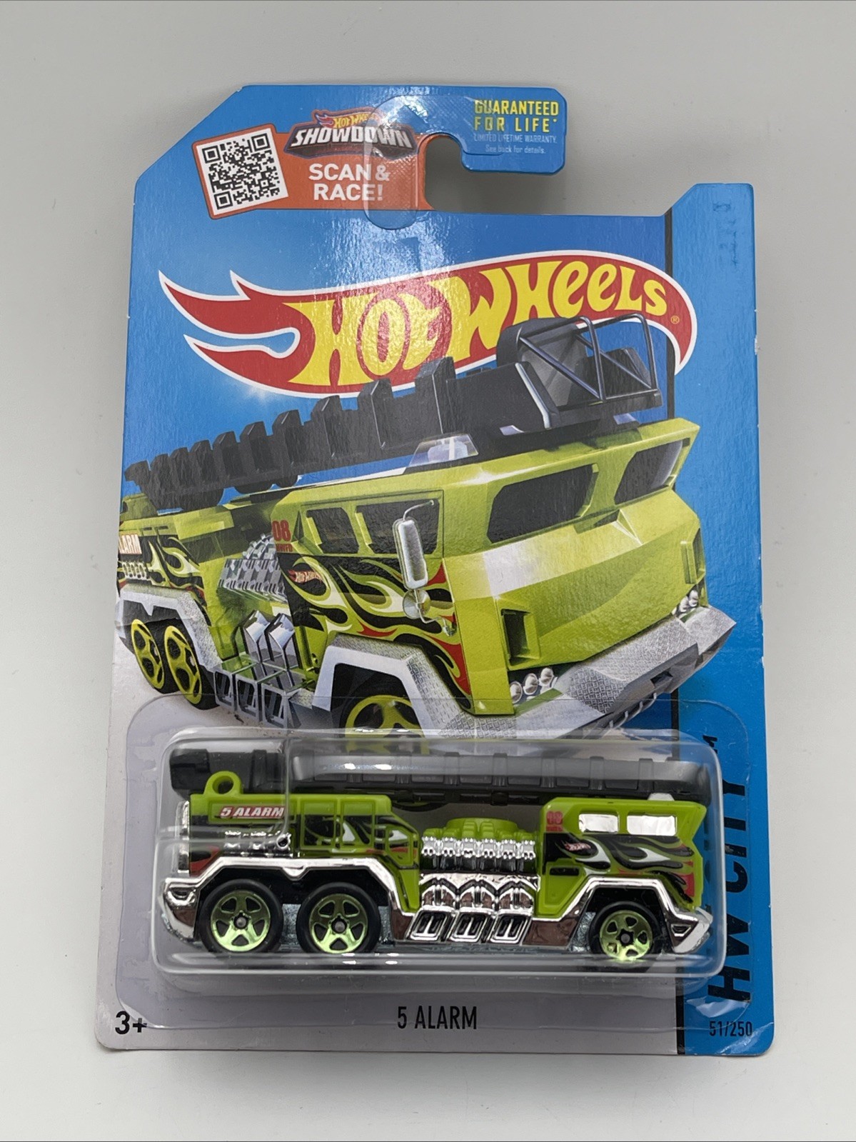 Hot Wheels 5 Alarm 51/250 - Green - 2015 HW Rescue