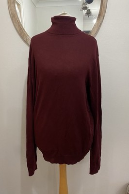 Calliope Rollkragenpullover Burgunderrot Neu Mit Etikett Größe L