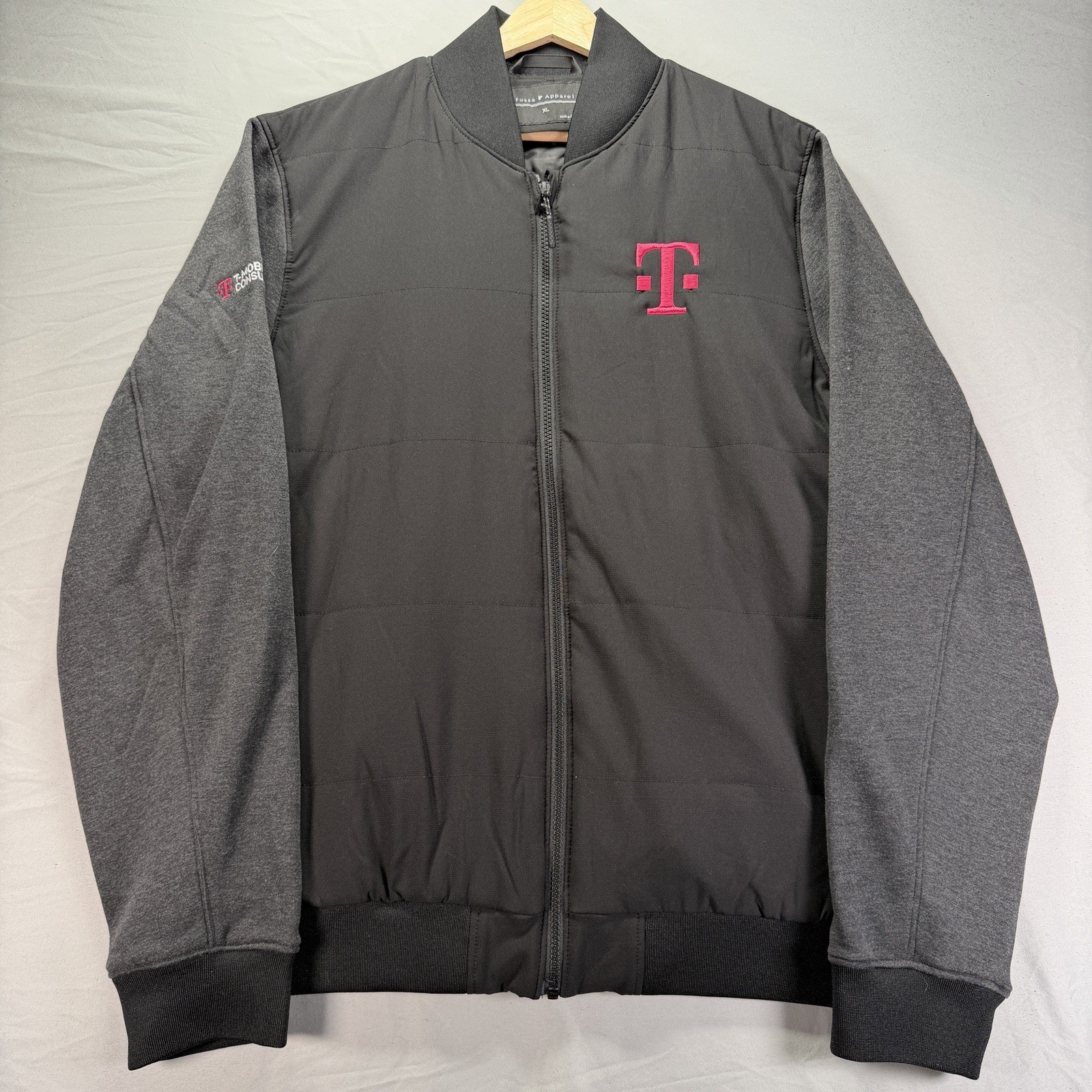 T Mobile Employee Jacket Mens XL Black Full Zip Work Phone Service