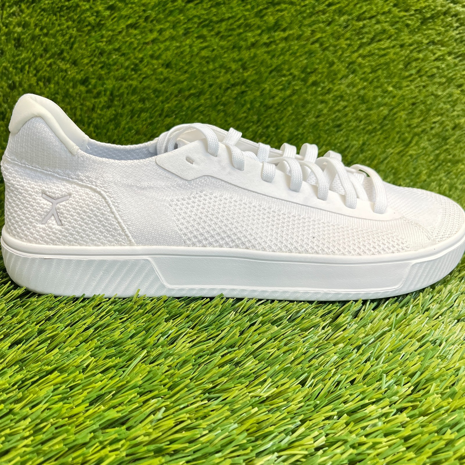 Flux Footwear Adapt Trainer Blanco Para Hombre Talla 12 Atlético Tejido Zapatos Tenis