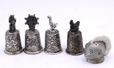 Fingerhut filigrane 5x FINGERHHÜTE Metall Fingerhut SAMMLER Sammlungsedition