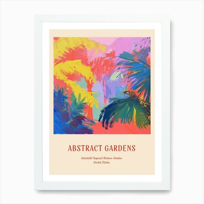 Bunte Gärten Fairchild Tropica gerahmtes Wandbild Poster Leinwanddruck Bild