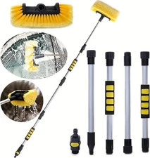 62-inch long-handled telescopic car wash brush, permeable bristles (1.1kg)