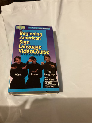 Beginning American Sign Language Lesson 6 (VHS) Read Any Good Fingers Lately?