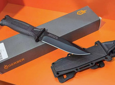 Gerber StrongArm Fixed Blade Knife Full Tang Black Tactical Outdoor Survival NEW