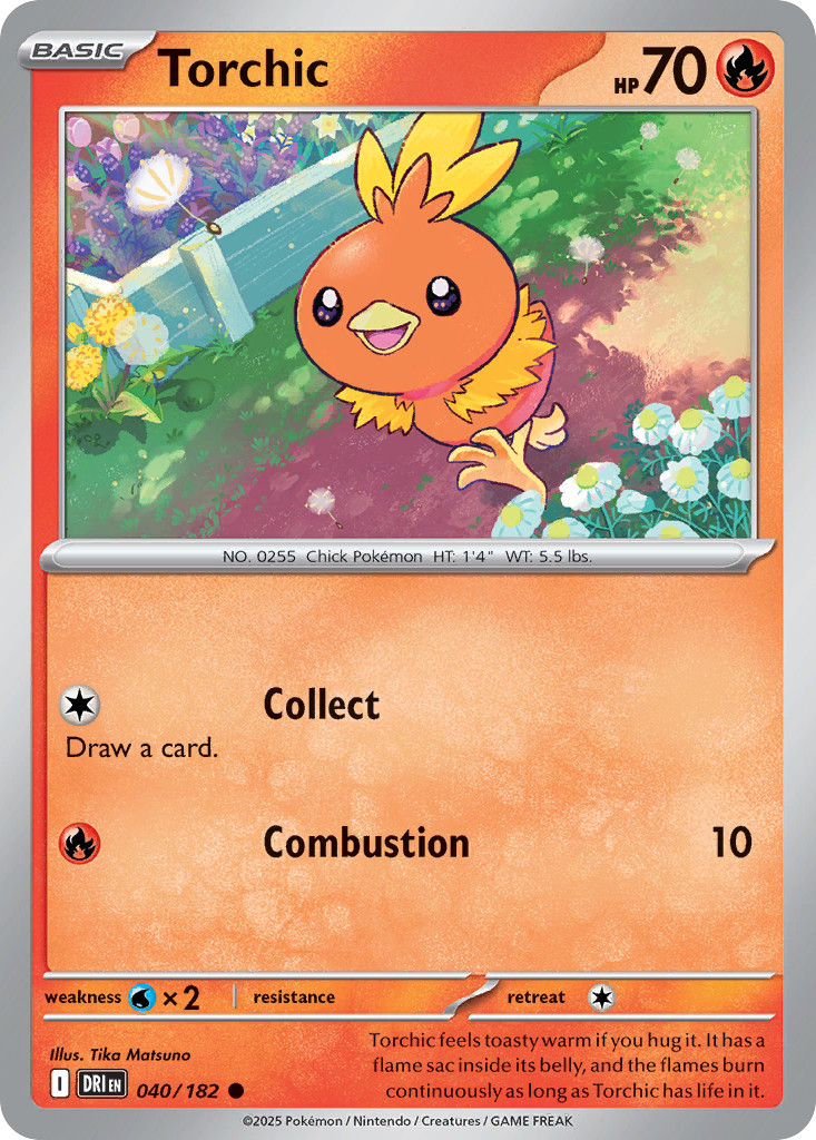 Torchic 40/182 Common | Destined Rivals | Pokemon Card