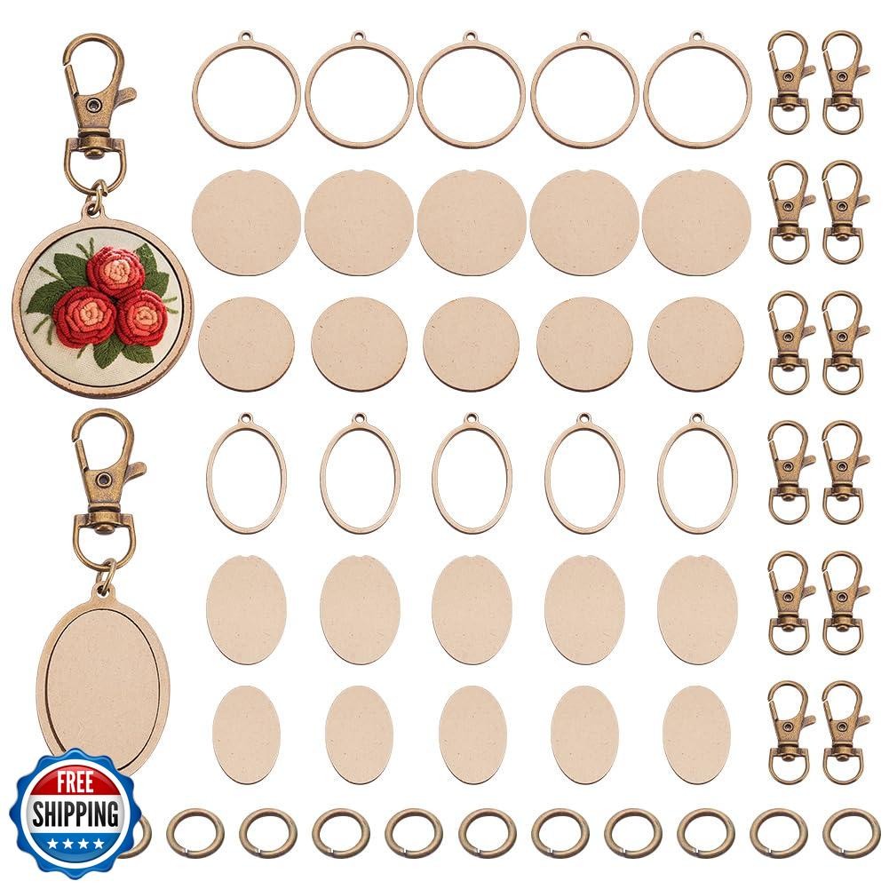 Hoop Keychain Wooden Smal