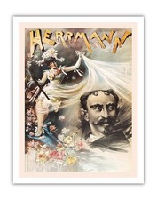 Alexander Herrmann The Great - The Queen of Magic - Vintage Magic Poster c.1885
