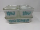 New ListingVintage Pyrex Amish Butterprint Refrigerator Dish Set of 4 (8-Pcs.) 501-503