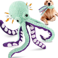1pc Plush Octopus Dog Toy with Squeaker   Soft, Fun  Anti-Boredom Play-NEW