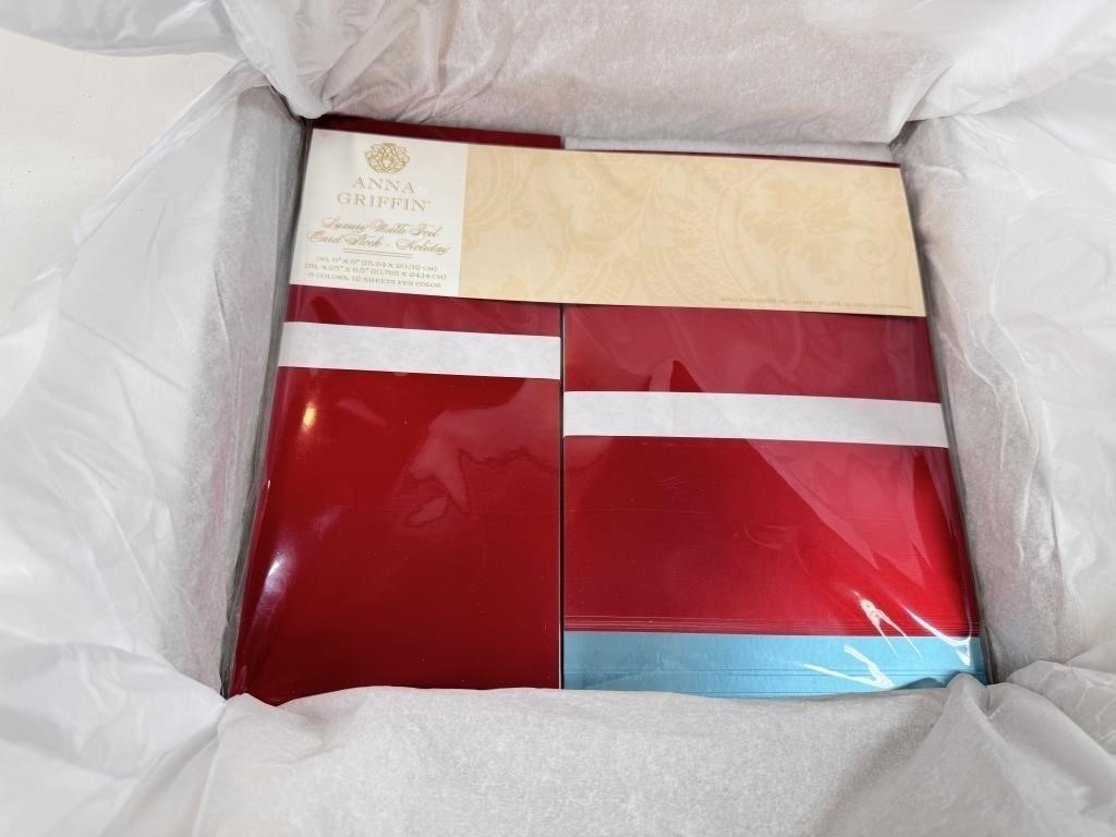 2 SETS Anna Griffin Luxury Matte Foil Card Stock - Holiday - 6 Colors, 72 Sheets