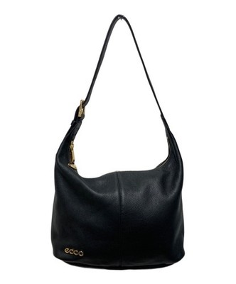 ECCO hobo soft pebbled 910796890000 Black Bag #TFB8138